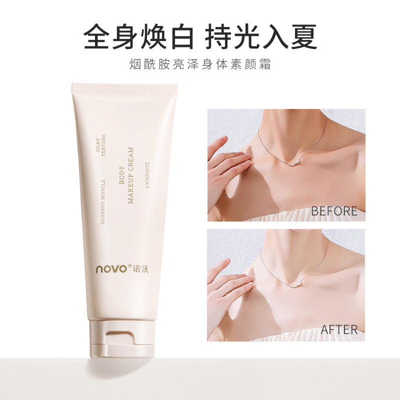 Novo niacinamide brightening body cream moisturizing, refreshing, moisturizing, waterproof, anti-sweat, non-stick powder, can be used all over the body