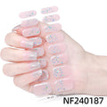 Zhengxiang personalized gel manicure stickers onion powder jumping color nail polish film korean uv photo lamp hardening semi-cured nail stickers