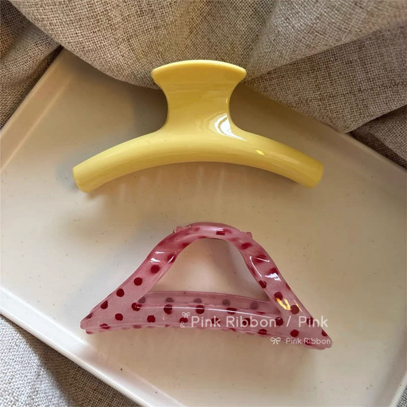 Korean strawberry polka dot back of head hair shark clip eleganteasiest for match hair clip clip hair clip new hairpin