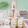 rose facial & body scrub - milk & almond cleansing exfoliating bath scrub & massage cream 350g