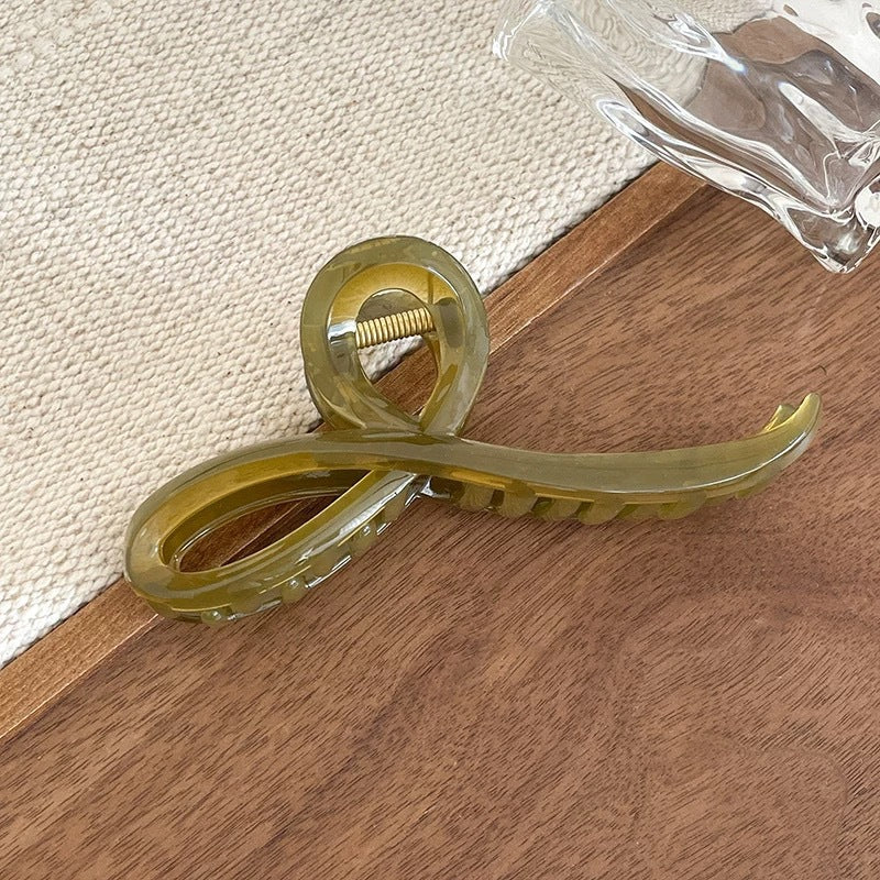 Large claw clip for thick hair, shark clip hair accessory for women, back of head hair clip, elegant updo hairpin, high-end hair accessory