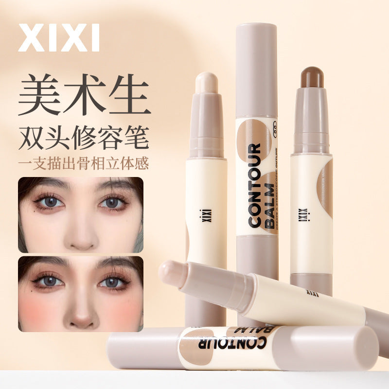 Xixi art student plastic contouring stick double-ended shadow pen face brightening stereo matte nose shadow silhouette soft mist