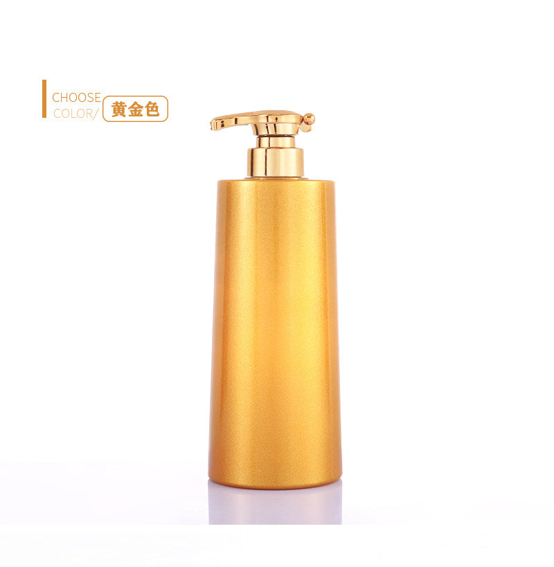 High-end 680ml plastic bottle, empty bottle, push-flat shoulder shower gel shampoo bottle