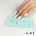 European and american new solid color nail art stickers, full cover nail polish film, designer logo stickers, candy iridescent sweet style