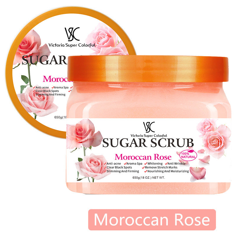 natural pure sugar scrub classy fruit fragrance bath rejuvenating moisturizing exfoliating bath salt body bath salt