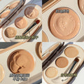 Novo three-color concealer covers spots, acne marks, dark circles, tattoos, long-lasting waterproof, non-removing makeup concealer palette