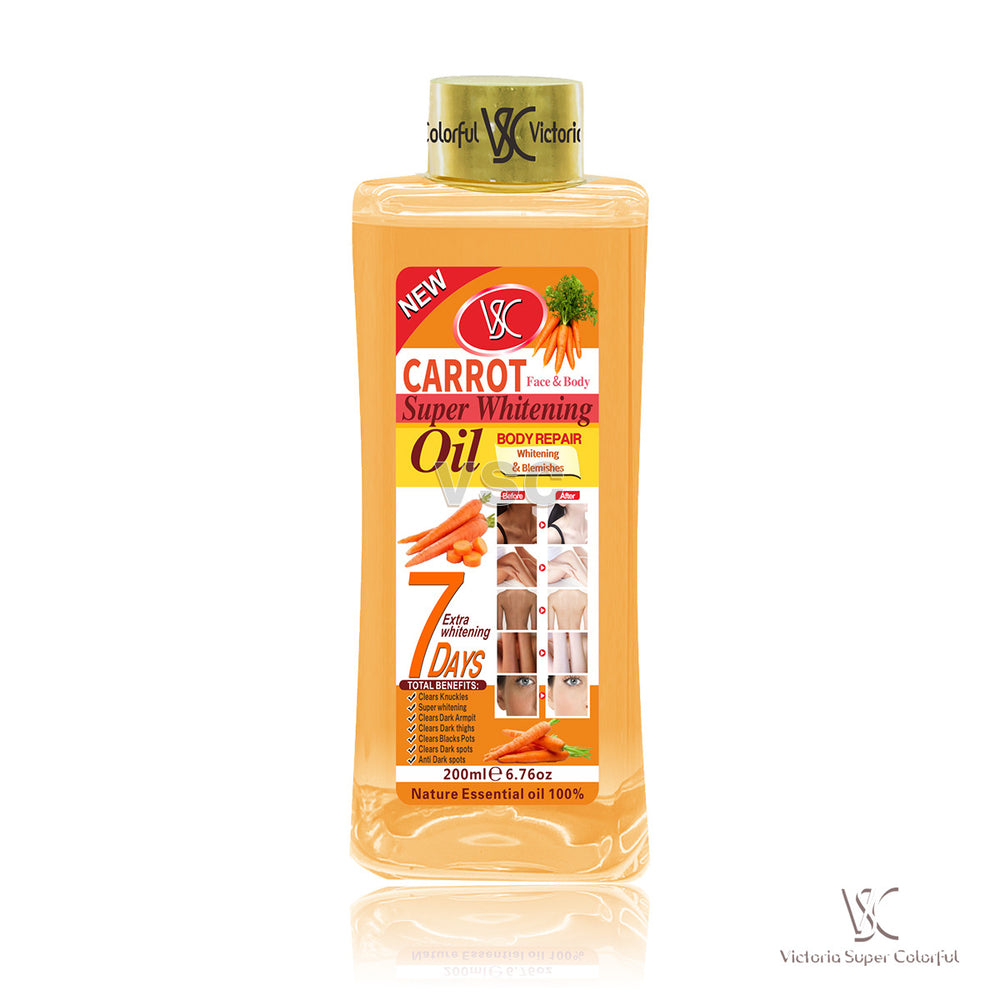 foreign trade 7-day brightening turmeric essential oil moisturizing whole body massage massage oil carrot oil 200ml