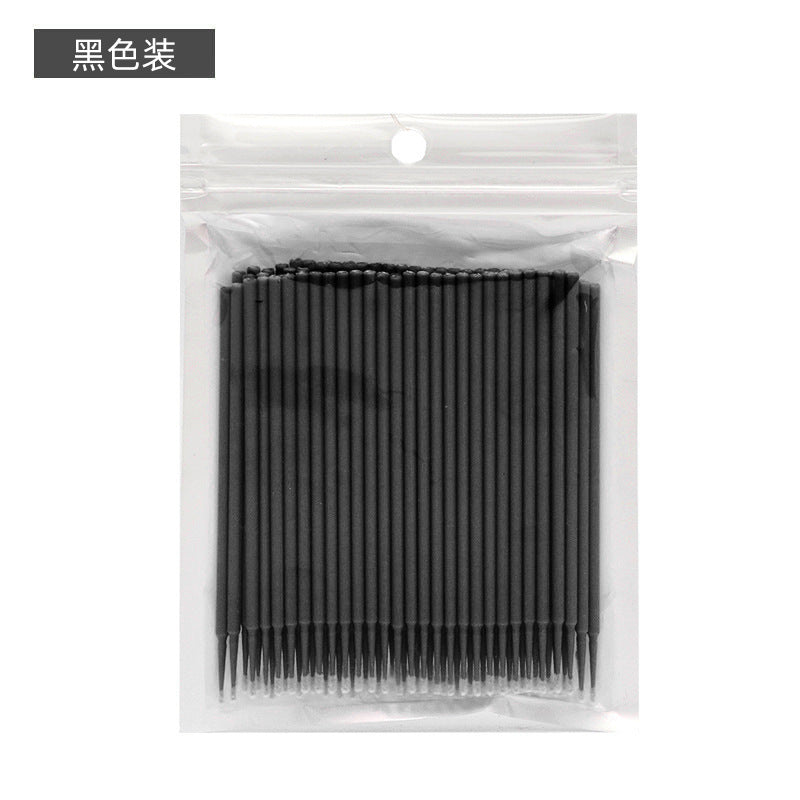 Cleaning swabs for eyelash extensions - quick removal, cleansing eye lashes, fine cotton lash makeup remover tool (specialized)
