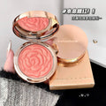 Kakashow embossed rose blush - vibrant, shimmering, nude makeup palette for highlighting and contouring