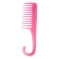 Colorful large curved comb long hair comb large tooth wide tooth curved hook parting comb men's women's for home plastic comb