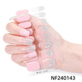 Zhengxiang personalized gel manicure stickers french butterfly onion powder smudged uv photo lamp semi-baked semi-cured nail stickers