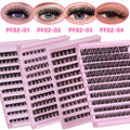 Carefully selected* cross-border eyelash book set 40p foreign trade segmented european and american thick extended false eyelashes lash cluster