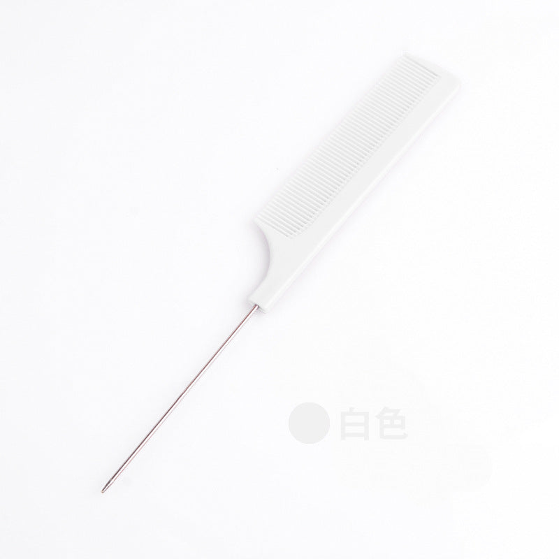 Hot-selling new hair styling comb, pin tail comb, plastic comb with steel pins, pp material, fine teeth, in stock, wholesale, volumizing