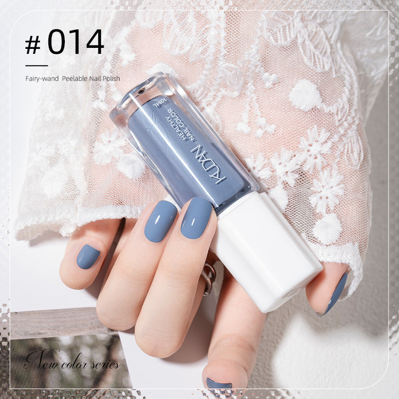 Kudan pure english cross-border special water-based nail polish no baking long-lasting quick-drying peelable 10ml polish