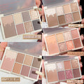 Makeup xixi soft glow and radiant eyes seven-color eye shadow palette waterproof pearlescent fine shimmer daily light makeup earthy eye shadow