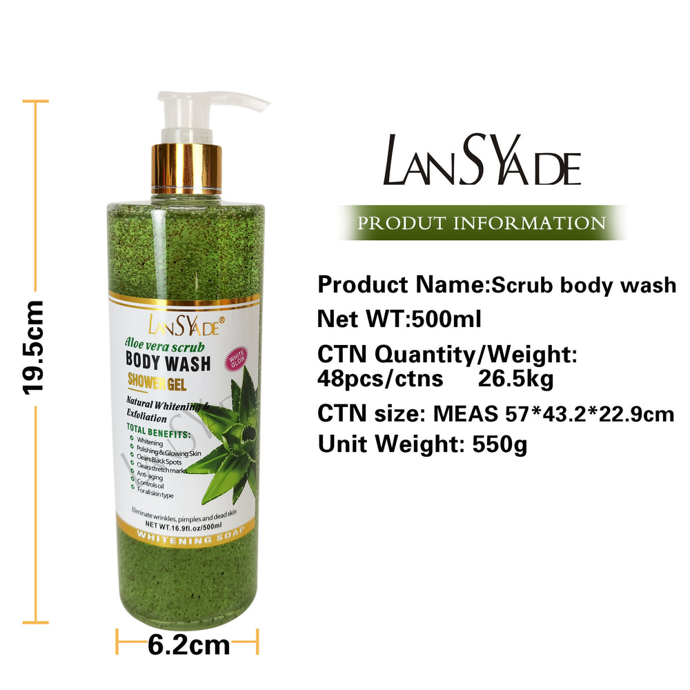 papaya scrub shower gel 500ml fruit fragrance mild bubble shower gel export wholesale