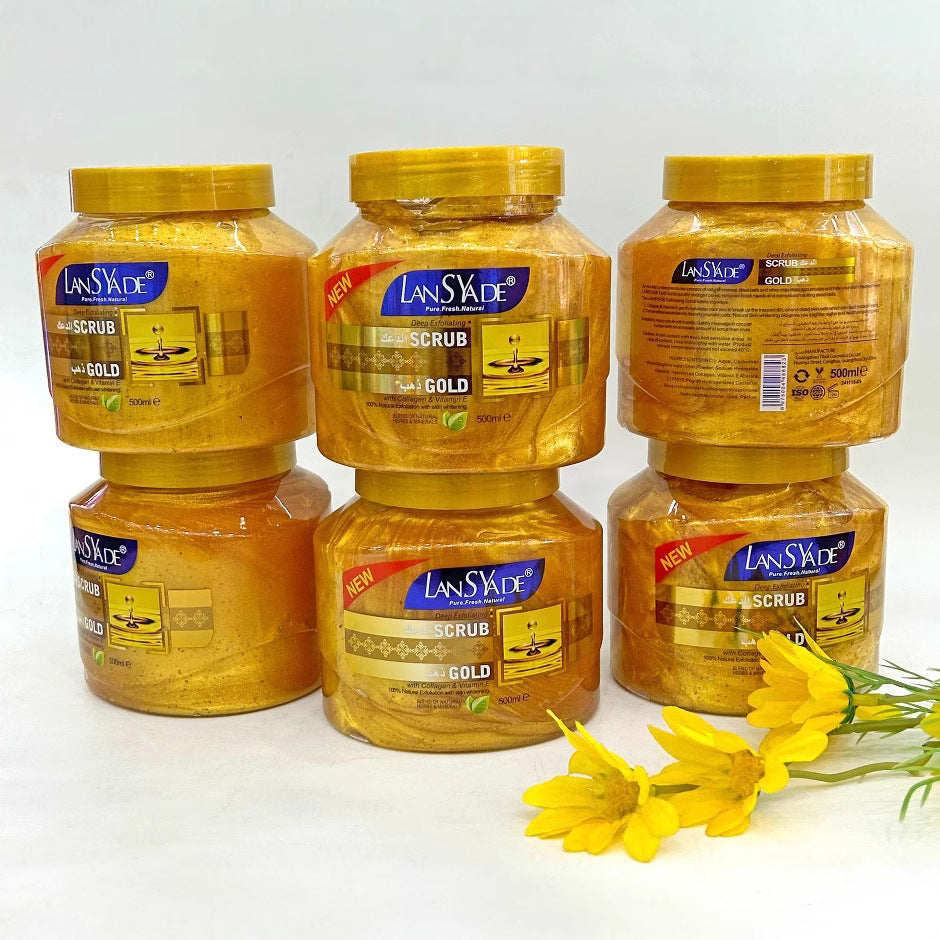 24k gold scrub 500g - deep cleansing, nourishing, and firming gold mask cream - wholesale for export