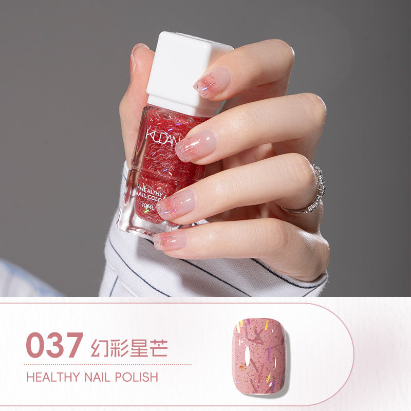 Kudan/kudan water-based nail polish, no baking, long-lasting, quick-drying, tearable 10ml light fragrance nail art accessories nail polish