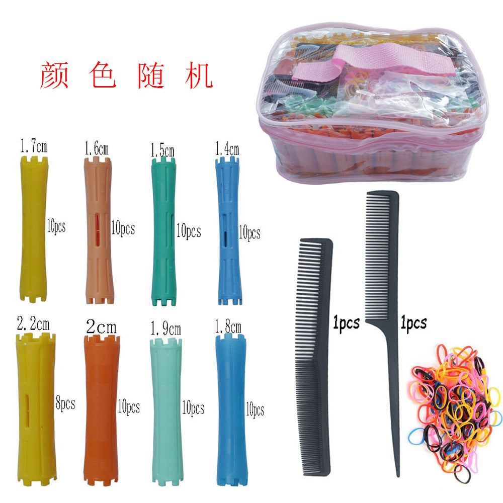 Amazon 80-piece set of cold perm bar suit curling iron bangs curling bar curling tool curling barrel small curl micro curl