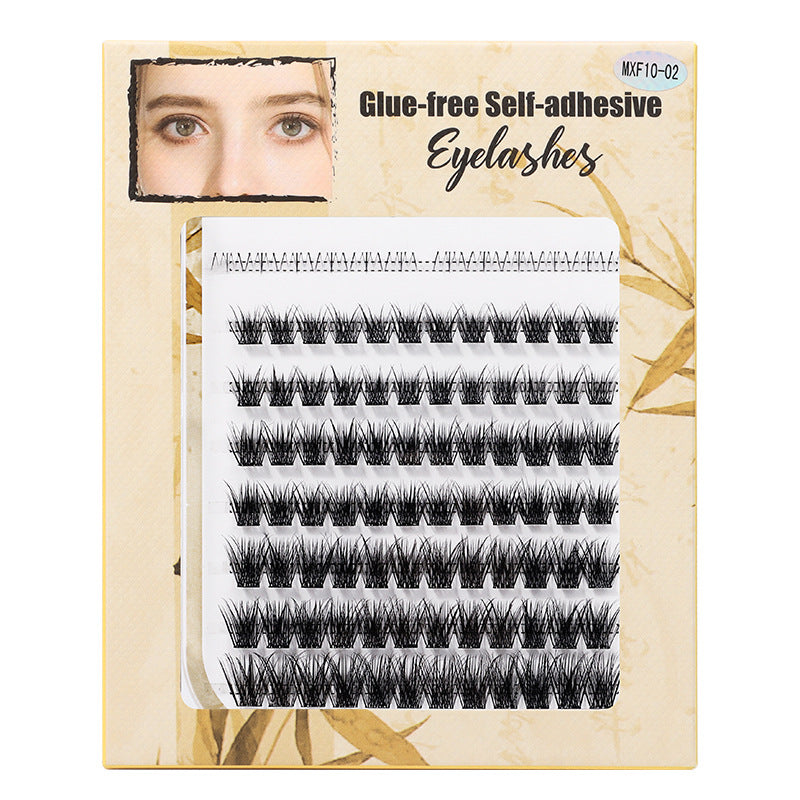 Amazon's best-selling glue-free eyelash set, 120 clusters, large capacity, 5d stereo, european and american thick false eyelashes extension batch