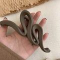 Shark clip large classy sense of light luxury gripper maillard gripper frosted back of head hairpin plate hair clip hair accessories