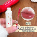 Jojo diary puff bear lip glaze clear watery glossy lips low saturation white student party lip gloss