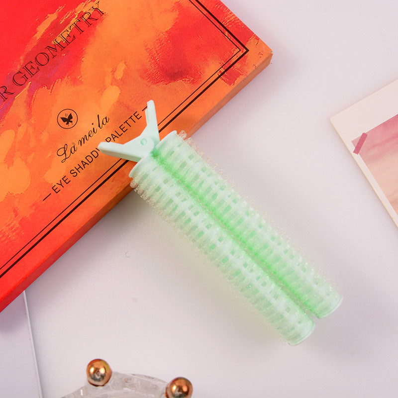Popular korean style lazy air bangs curl hair root styling fluffy clip self-adhesive hair curl hair clip wholesale