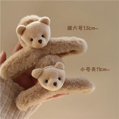 Fall and winter cartoon stuffed gripper hairpin back of head hair gripper cute fashion clip headwear girl shark clip