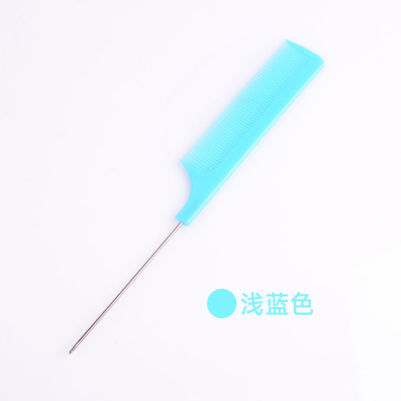 Hot-selling new hair styling comb, pin tail comb, plastic comb with steel pins, pp material, fine teeth, in stock, wholesale, volumizing