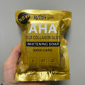 foreign trade bagged english gold collagen soap 80g bath and facial cleansing natural fruit acid ingredient handmade soap