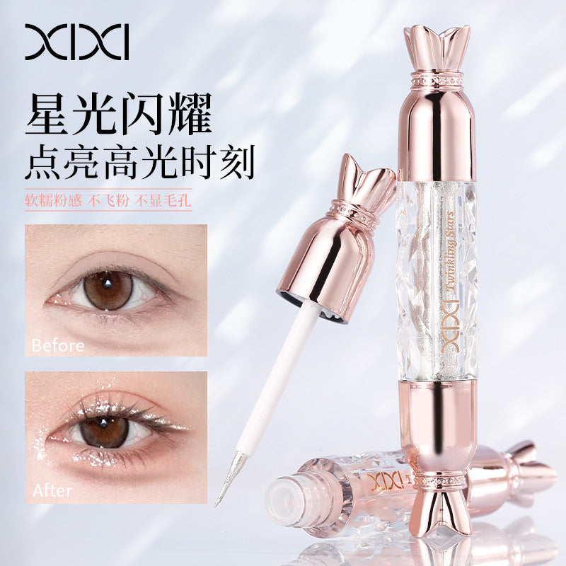 Xixi clear eye shadow liquid sequin pearlescent sparkling liquid eye shadow one drop of tear lying silkworm eye corner brightening liquid