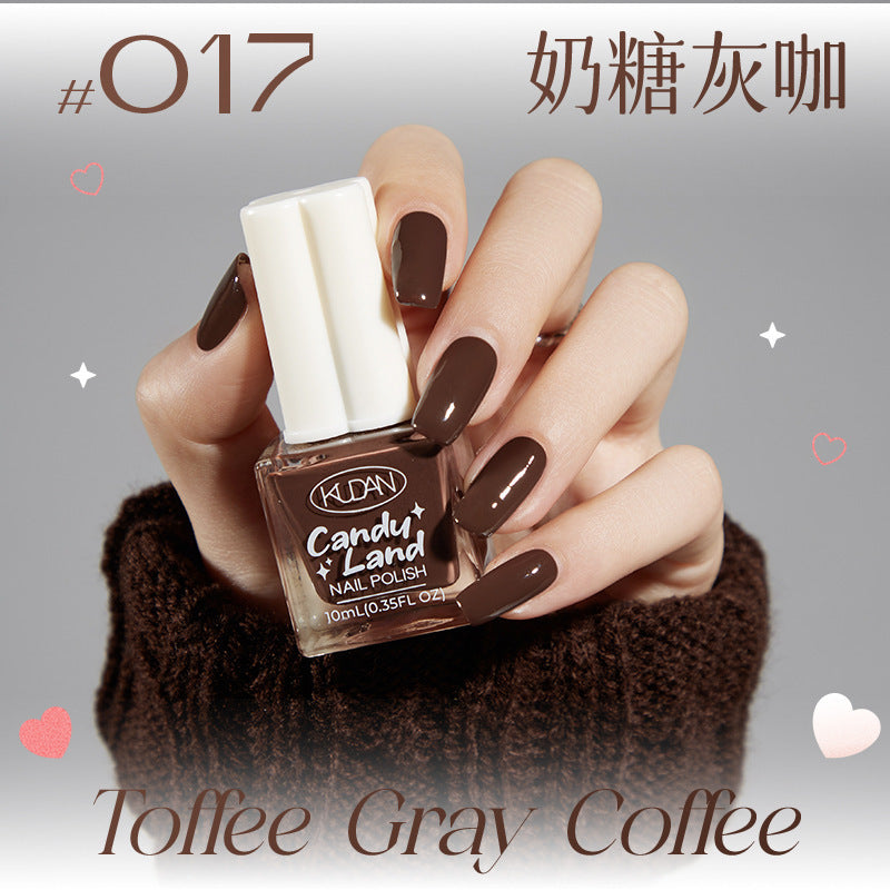 Kudan nail polish no bake quick drying peelable light fragrance 10ml water-based nail polish new cross-border best selling 36 colors