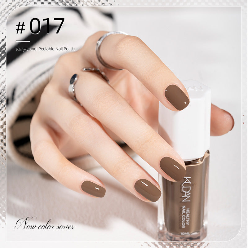 Kudan pure english cross-border special water-based nail polish no baking long-lasting quick-drying peelable 10ml polish