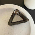 2025 new minimalist triangle hair claw clip - ponytail holder, high ponytail clip, shark clip hair accessory for women - back of head styling