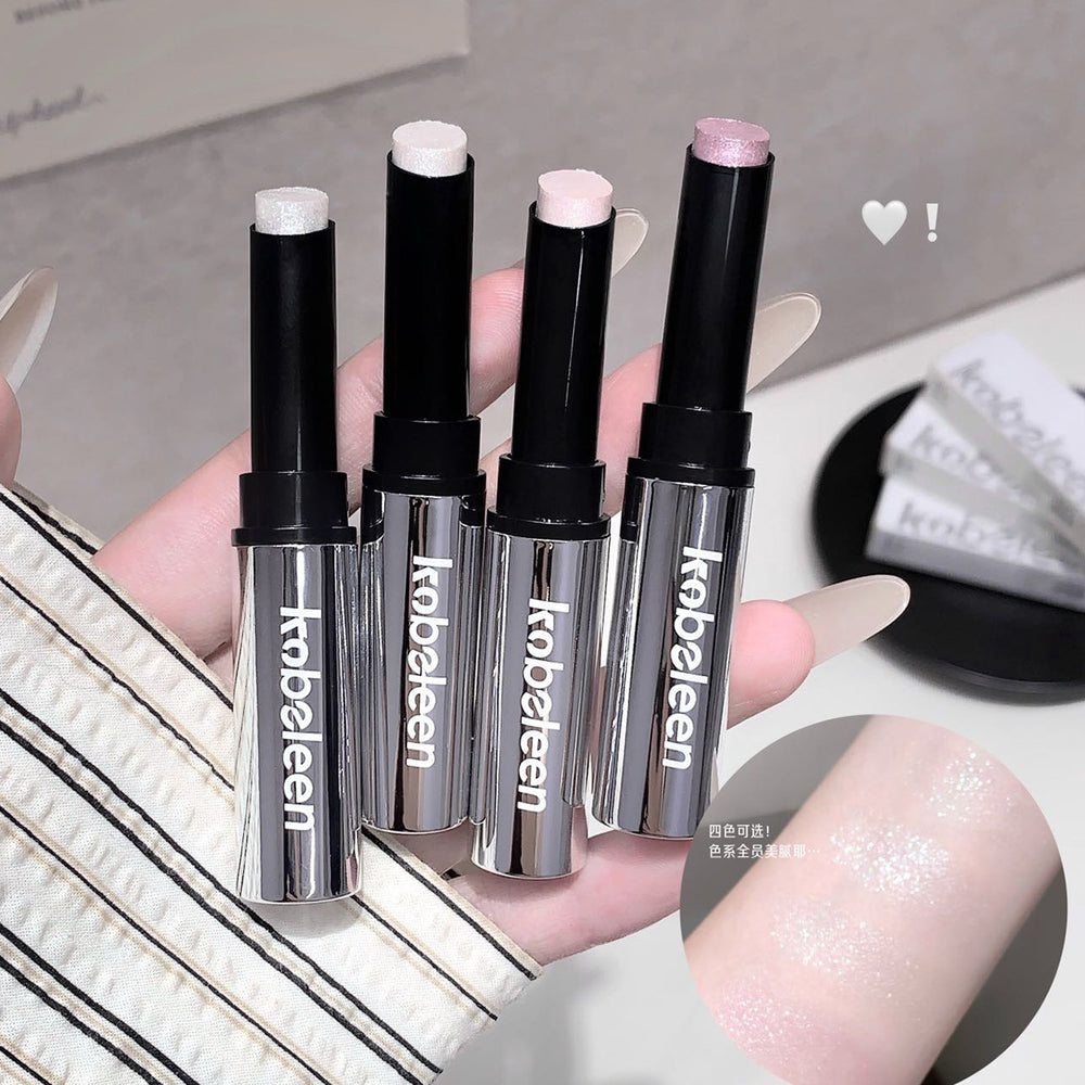 Makeup kobeleen jelly highlight stick pearlescent flash clear water-glow skin stereo brightening lying silkworm eye shadow stick