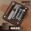 New nail care tool set - premium anti-splash nail clipper set - angled nail clippers for home manicure