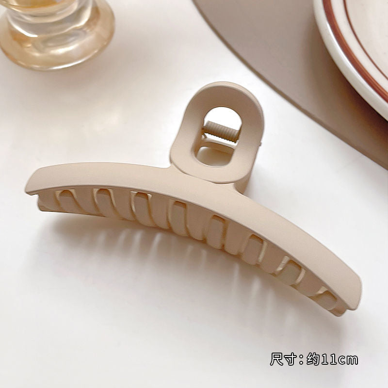 Springnew arrivaleasiest for match cross cut out hair grip milk tea coffee color elegant grip clip hairpin casual hairpin hair accessories