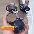 Makeup sweet mint hairline powder to modify hair replacement hair filling hair seam sideburns brown shadow contouring powder