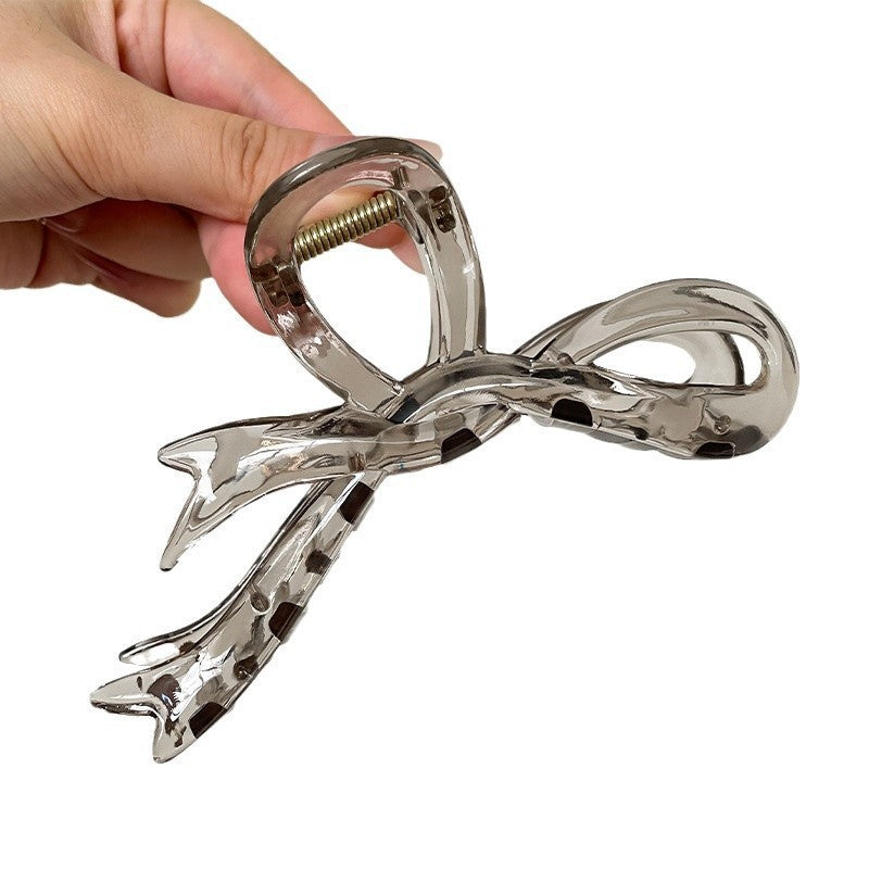 Bow tie clip large high-end 13cm hair clip hair volume shark clip back of head plastic hair clip hair clip