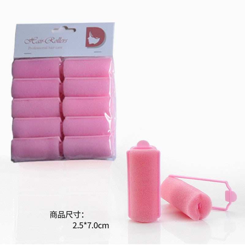 Factory direct foam sponge hair curlers - pear blossom, mushroom style, magic hair curlers - soft, sleep-in, heatless hair rollers