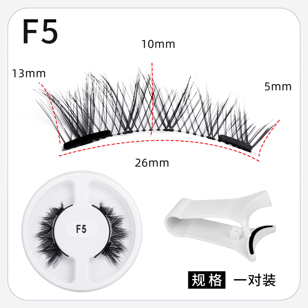 magnetic false eyelashes european and american magnetic eyelash set magneticeyelash qingdao factory smoky makeup
