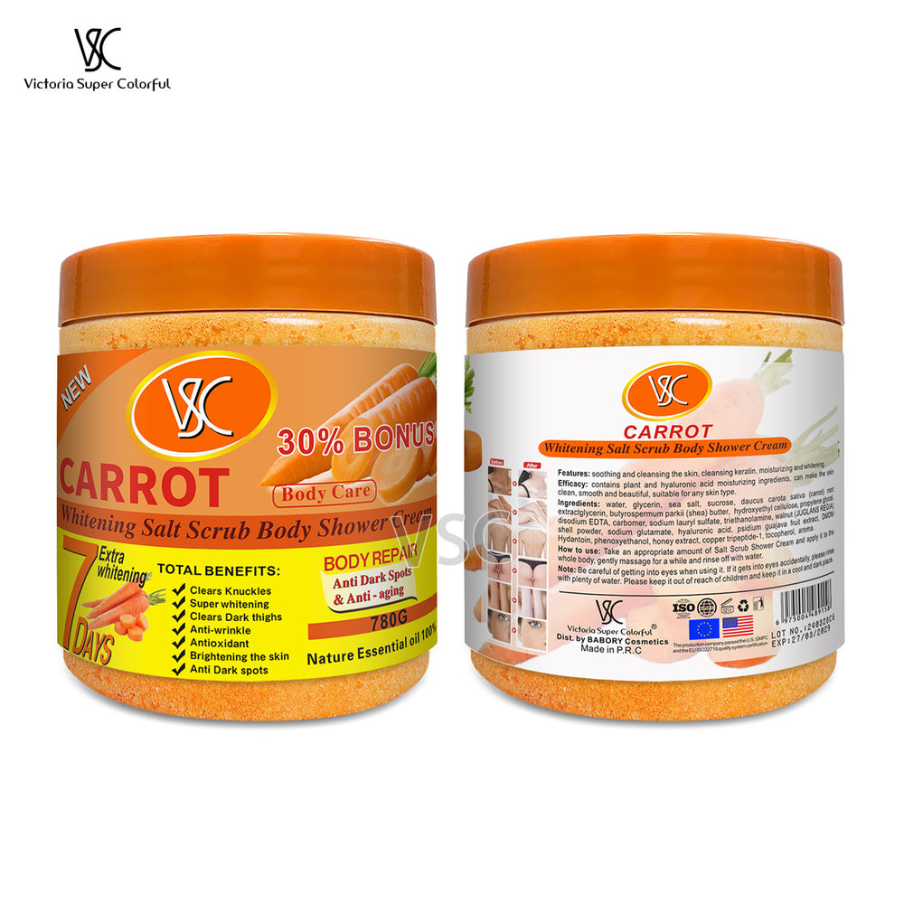turmeric body scrub - softens cuticles, removes keratosis pilaris (chicken skin), moisturizes, brightens skin, cleansing bath & shower salt, 780g