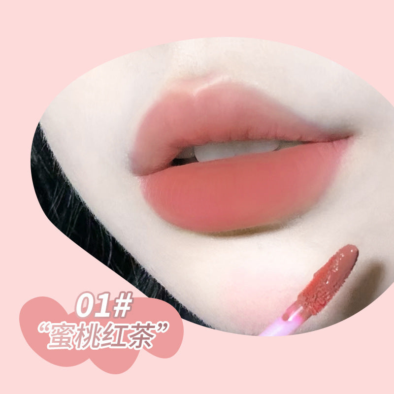 Kakashow cute bear lip glaze velvet matte matte female student affordable whitening lip and cheek dual-purpose lip mud lipstick