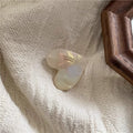 Acetate heart - rainbow white