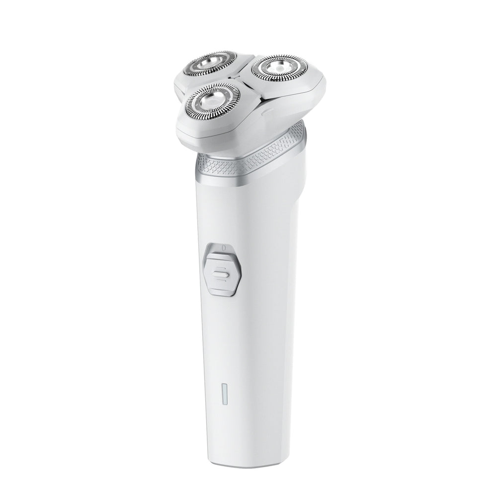 Magnetic suction rotate 3-blade beard razor floating detachable electric shaver men's washable shaving razor