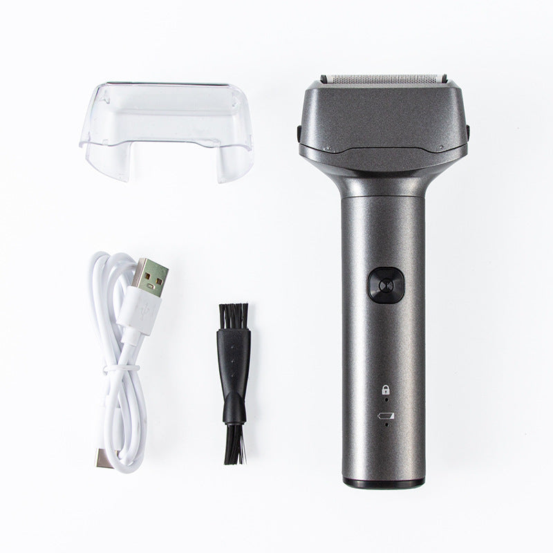 Reciprocating shaver electric full body washable shaving knife men's floating beard knife gift chaoyang orange