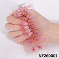 Zhengxiang fashion gel manicure stickers waterproof semi-cured gel nail stickers smudged ice uv gel nail