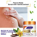 vanilla ice cream body gold scrub - exfoliates, removes bumps & keratosis pilaris, brightens, moisturizes, and nourishes skin