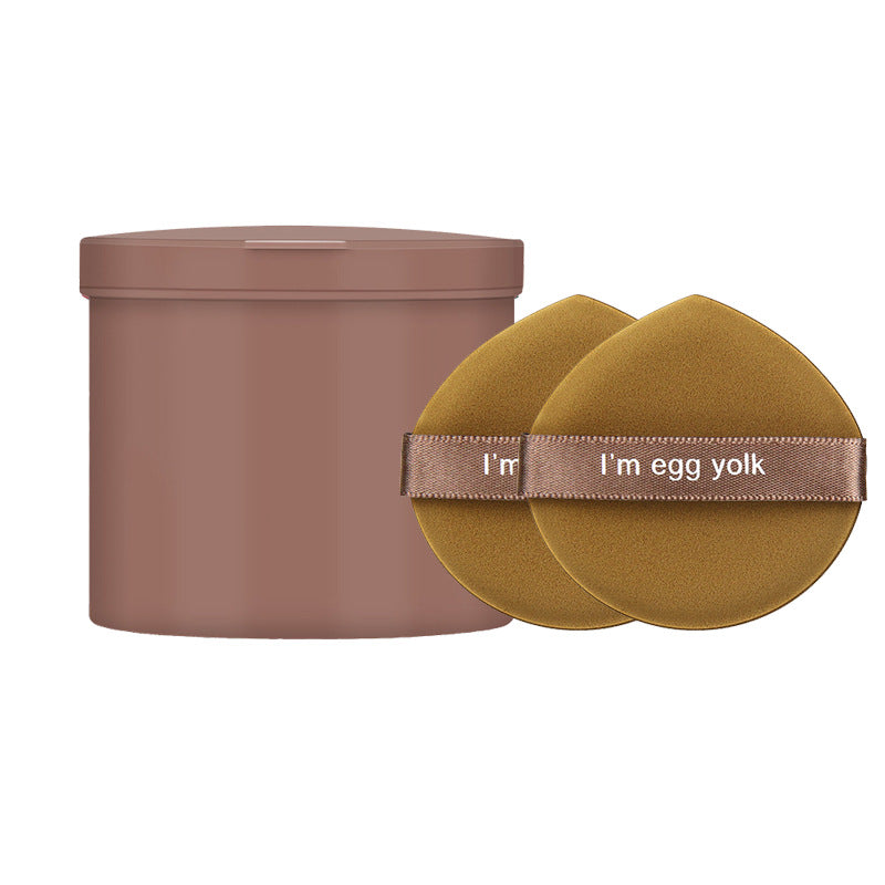 Best selling egg yolk pie powder puff air cushion no powder makeup powder bottom liquid sponge powder puff dry and wet dual use pineapple pie powder puff