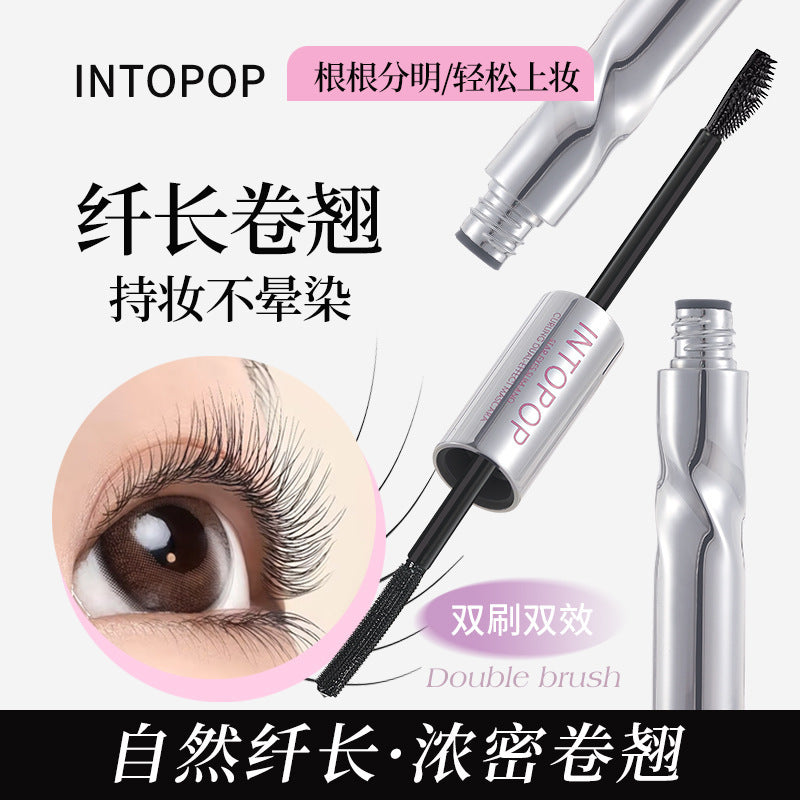Intopop starry eyes double-ended mascara: lengthening, volumizing, curling, waterproof, smudge-proof, and long-lasting